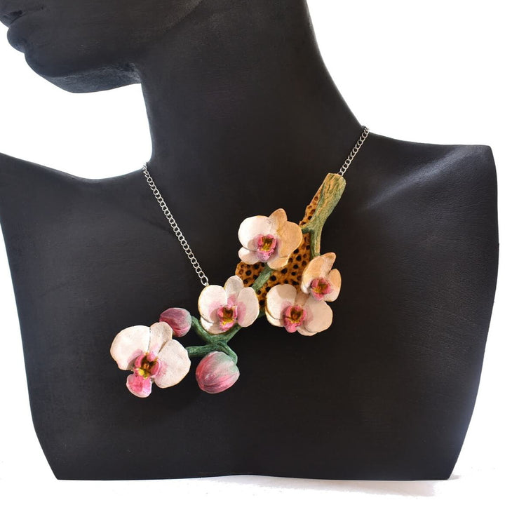 collana ramo di orchidee 