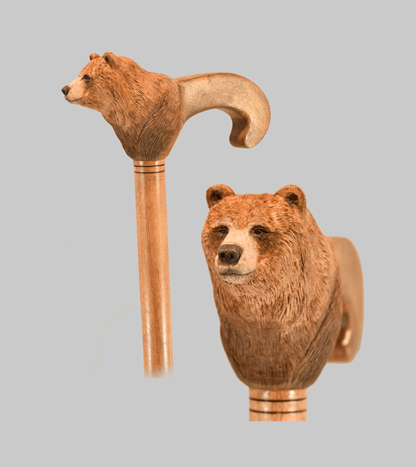 bastone in legno orso