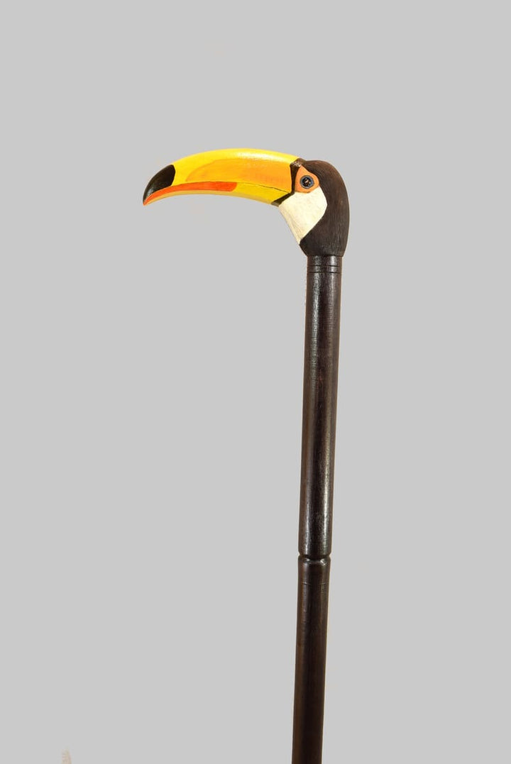 toucan head walking stick