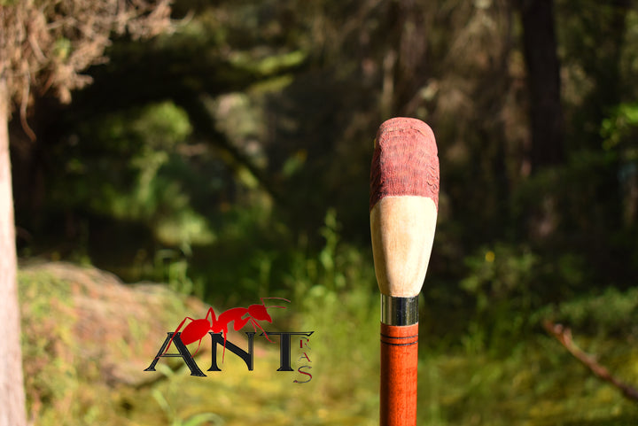 realistic scarlet parrot wood bird,hand carved stick for bird lovers,wooden hiking stick - AntSarT 