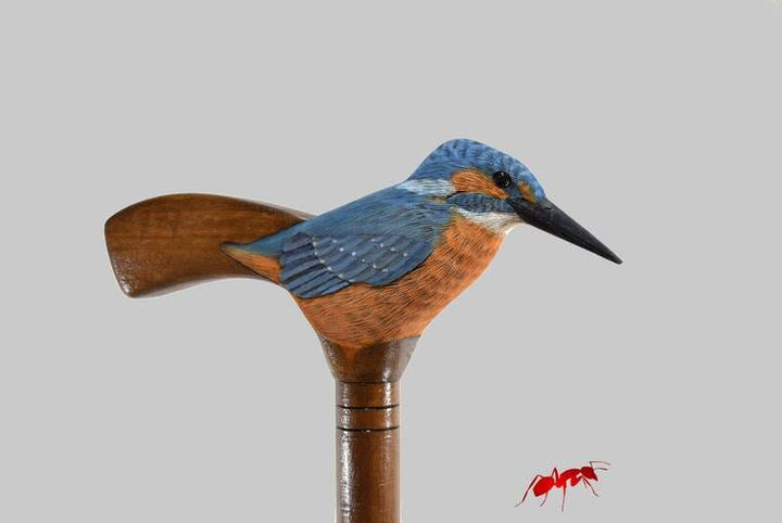 kingfisher walking stick