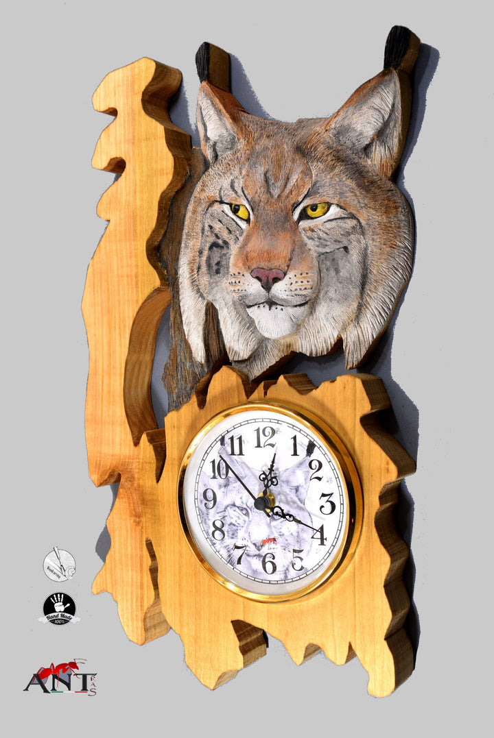 handcarved wall clock