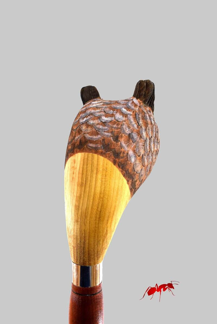 Bird head walking stick great horned owl walking stick for hiking lovers - AntSarT 