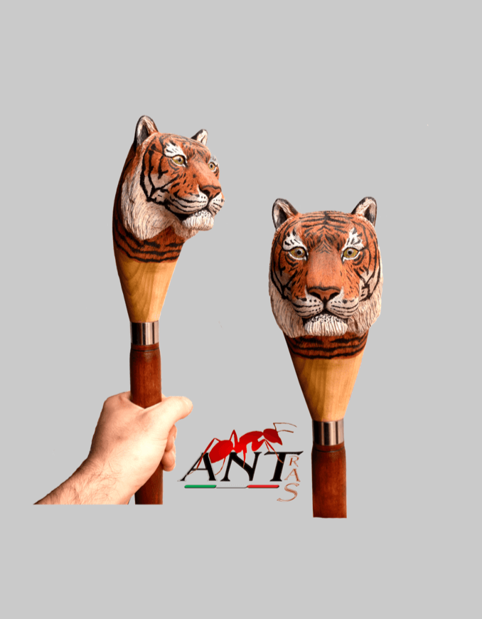 tiger walking staff